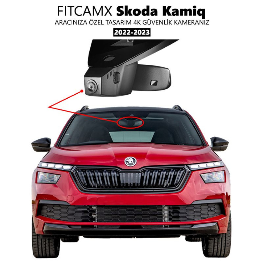 Skoda Kamiq Modele Özel 4K Araç Kamerası (2022-2023) (Model C)