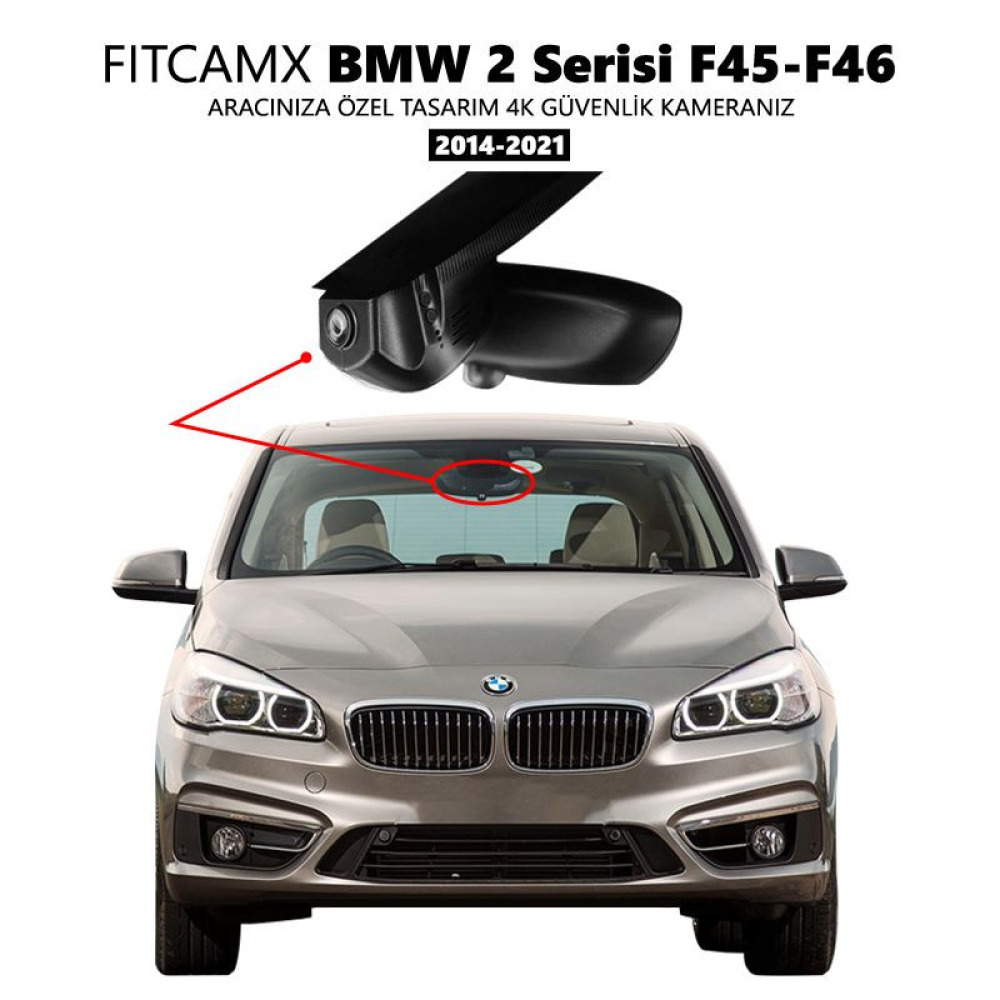 BMW 2 Serisi ActiveTourer F45,F46 Modele Özel 4K Araç Kamerası (2014-2021)