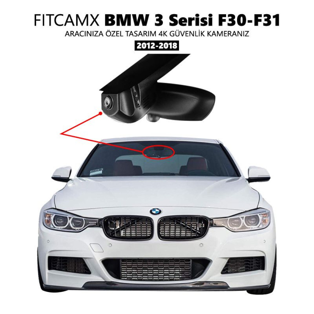 BMW 3 Serisi F30,F31 Modele Özel 4K Araç Kamerası (2012-2018)