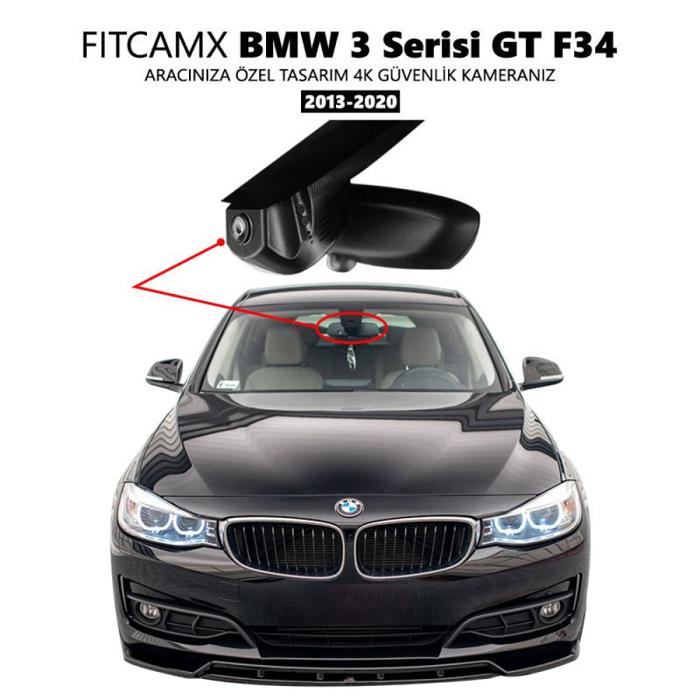 BMW 3 Serisi GT F34 Modele Özel 4K Araç Kamerası (2013-2020) (Model A)