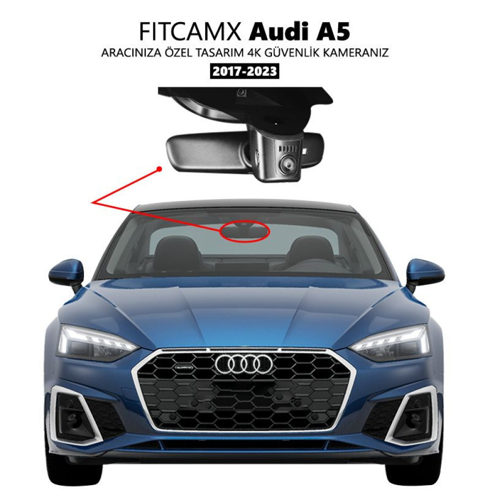 Audi A5,S5,RS5 Modele Özel 4K Araç Kamerası (2017-2023)