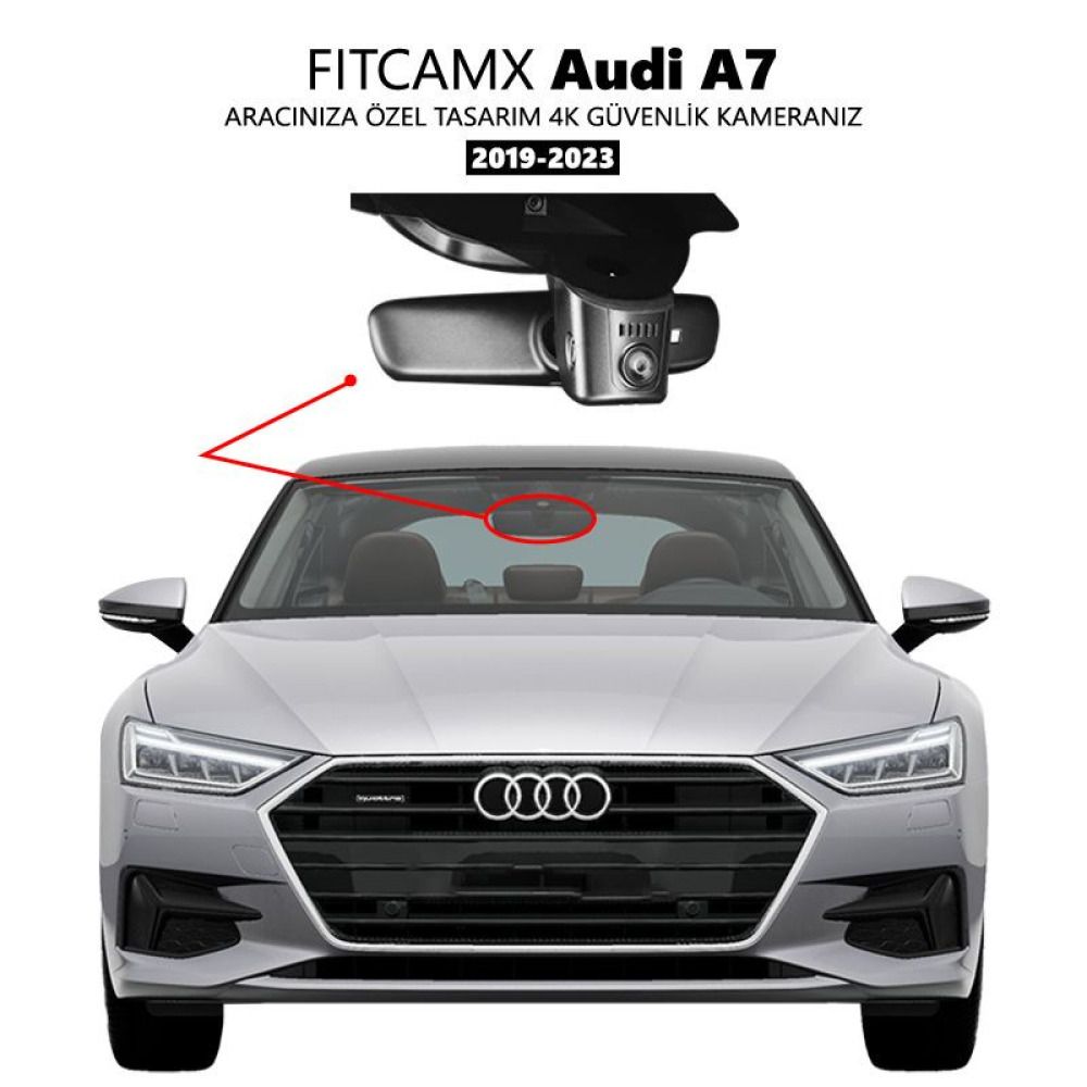 Audi A7,S7,RS7 Modele Özel 4K Araç Kamerası (2019-2023)