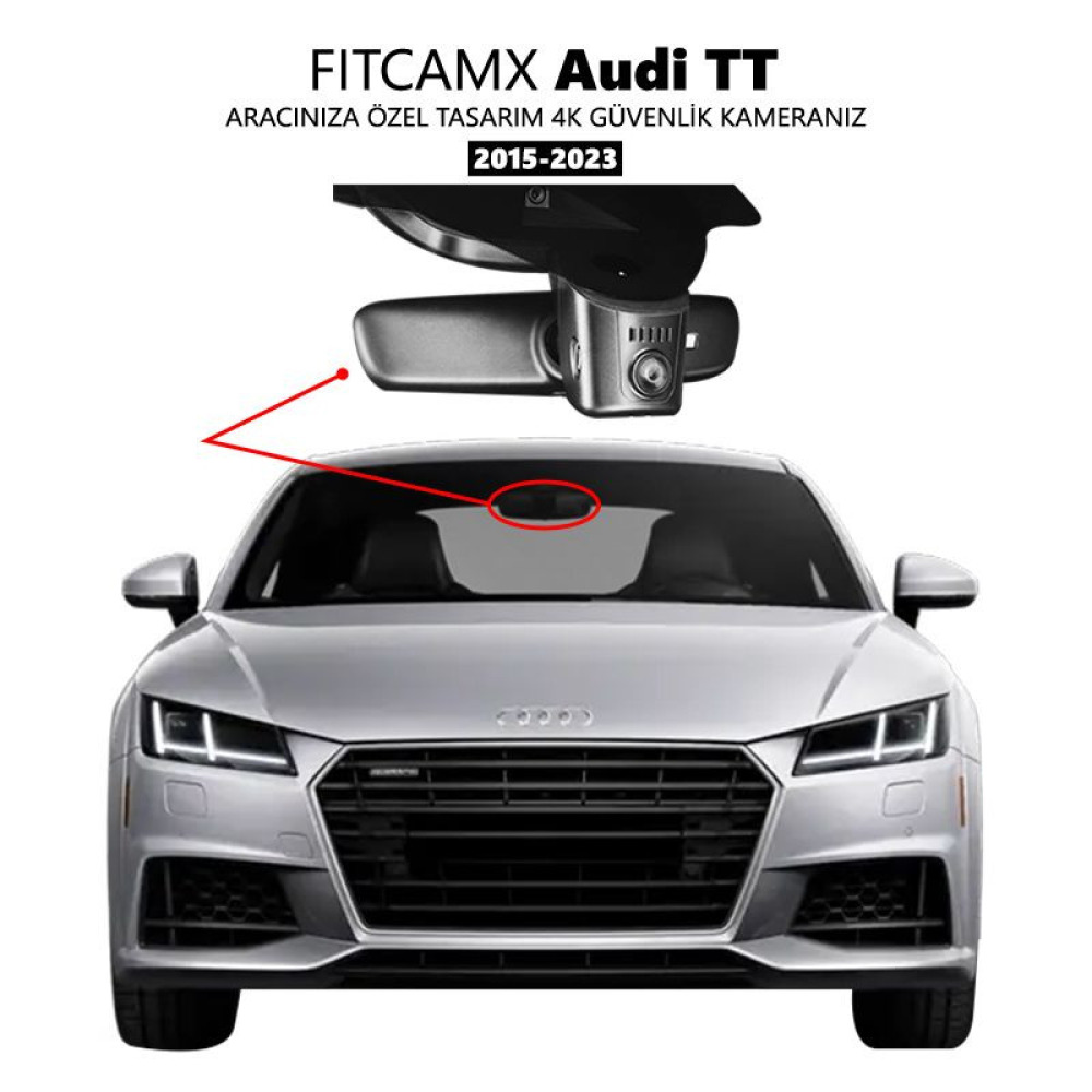 Audi TT Modele Özel 4K Araç Kamerası (2015-2023)