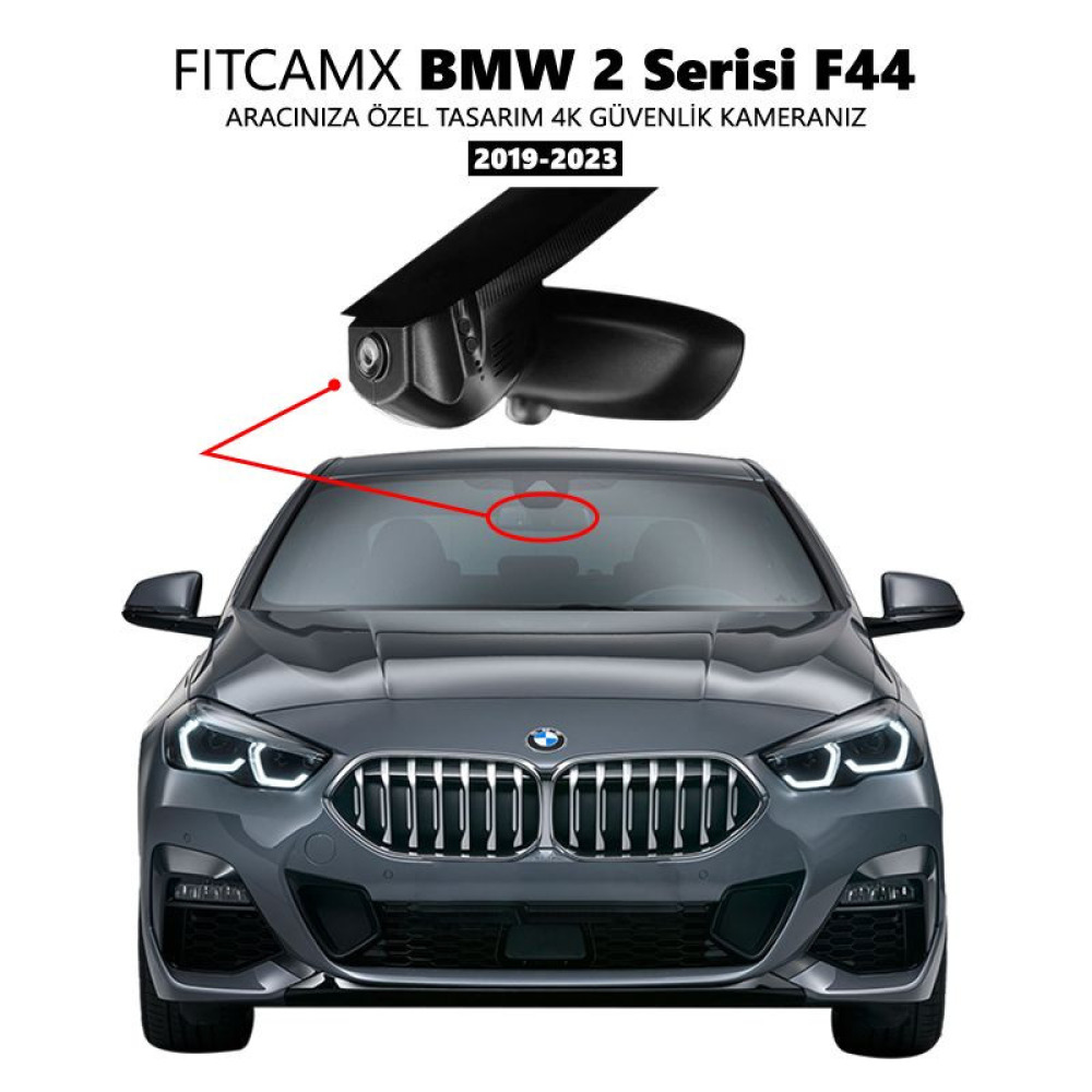 BMW 2 Serisi Gran Coupe F44 Modele Özel 4K Araç Kamerası (2019-2023)