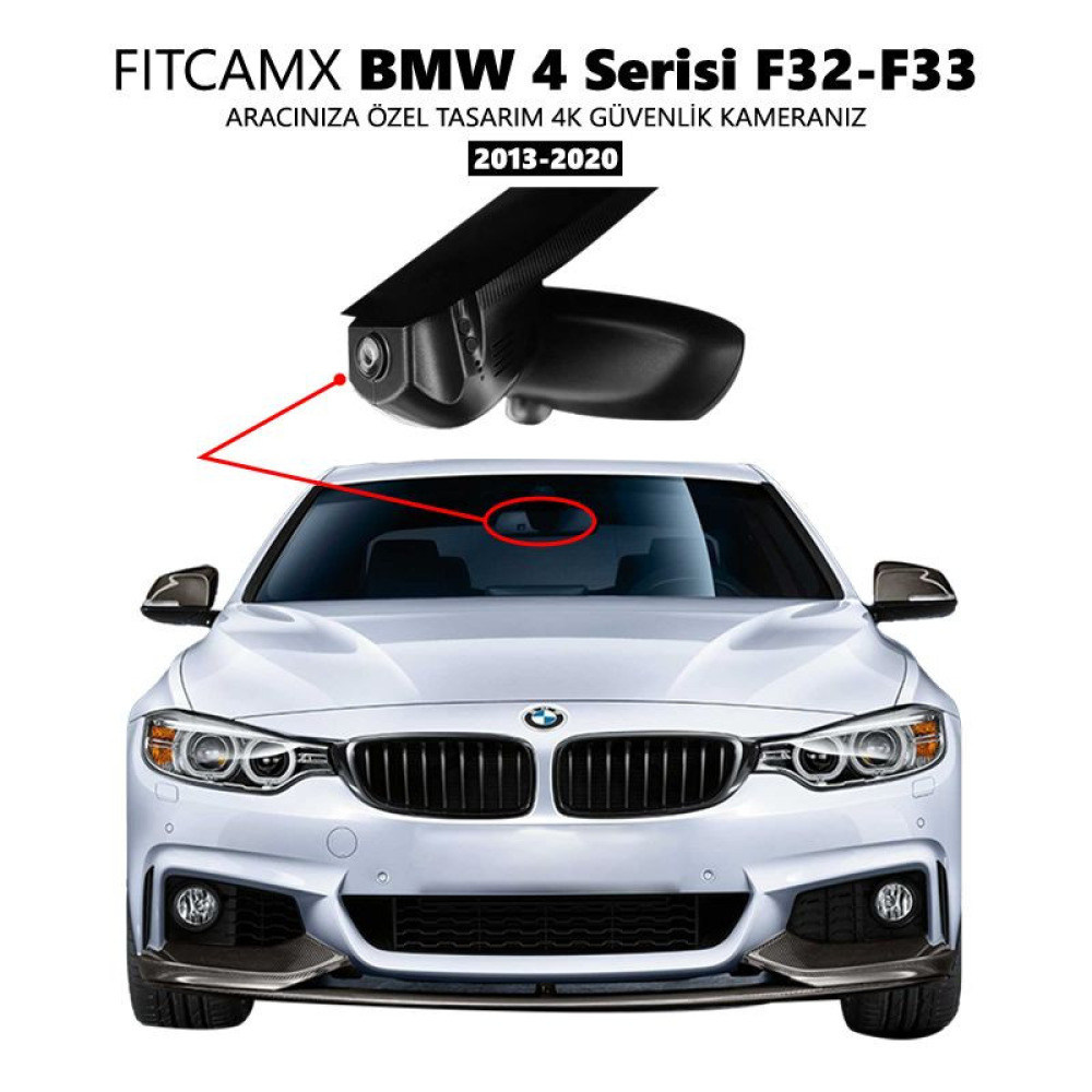 BMW 4 Serisi F32,F33 Modele Özel 4K Araç Kamerası (2013-2020)