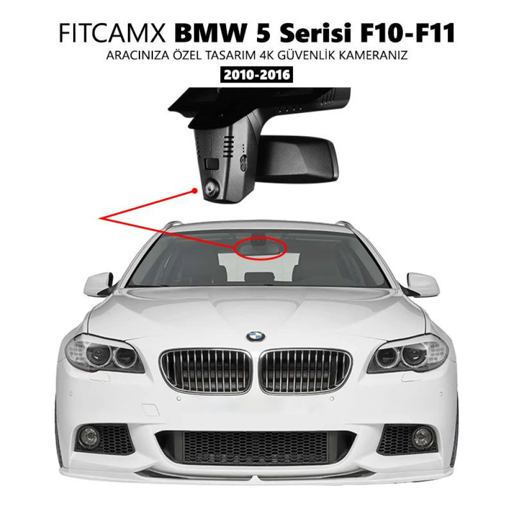 BMW 5 Serisi F10,F11 Modele Özel 4K Araç Kamerası (2010-2016) (Model A)