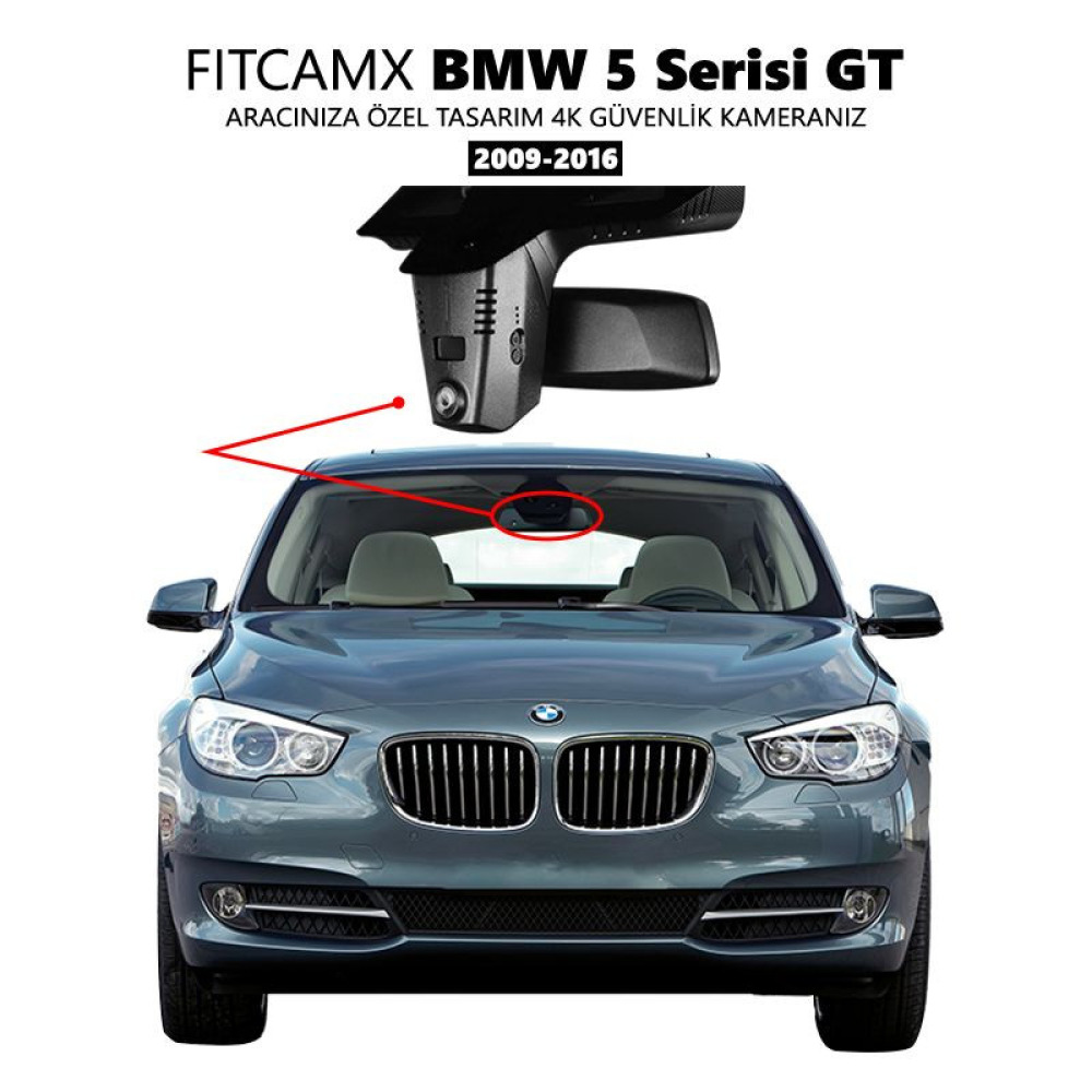 BMW 5 Serisi GT F07 Modele Özel 4K Araç Kamerası (2009-2016)