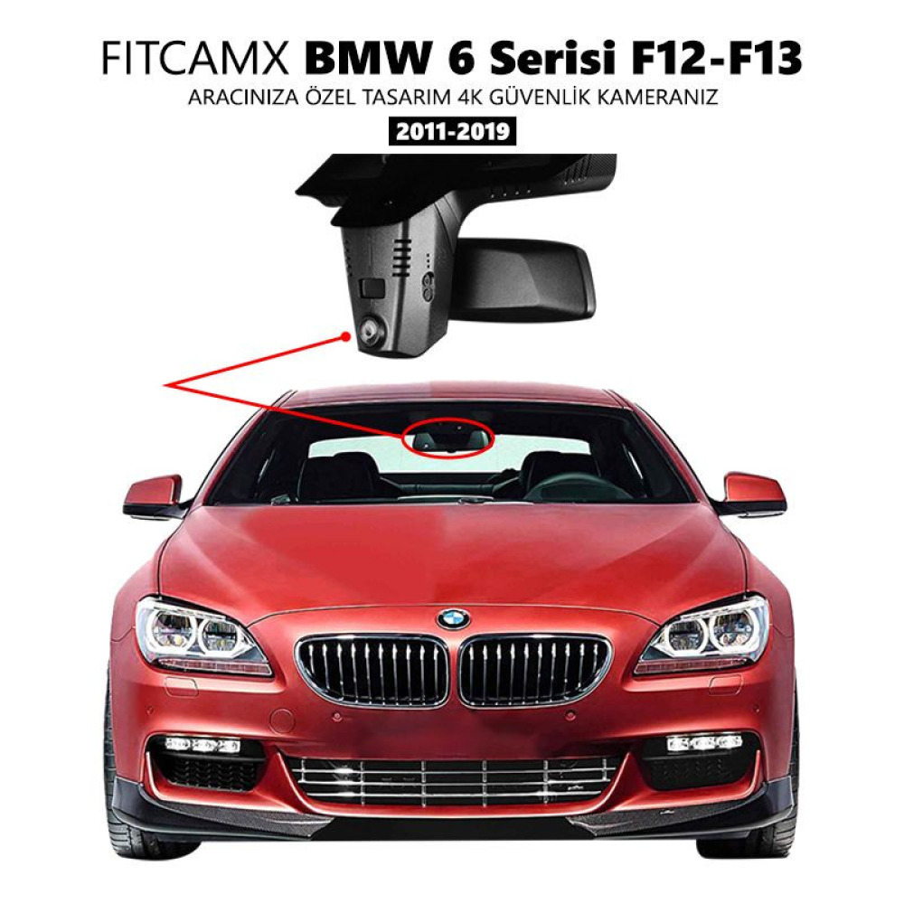 BMW 6 Serisi F12,F13 Modele Özel 4K Araç Kamerası (2011-2019)