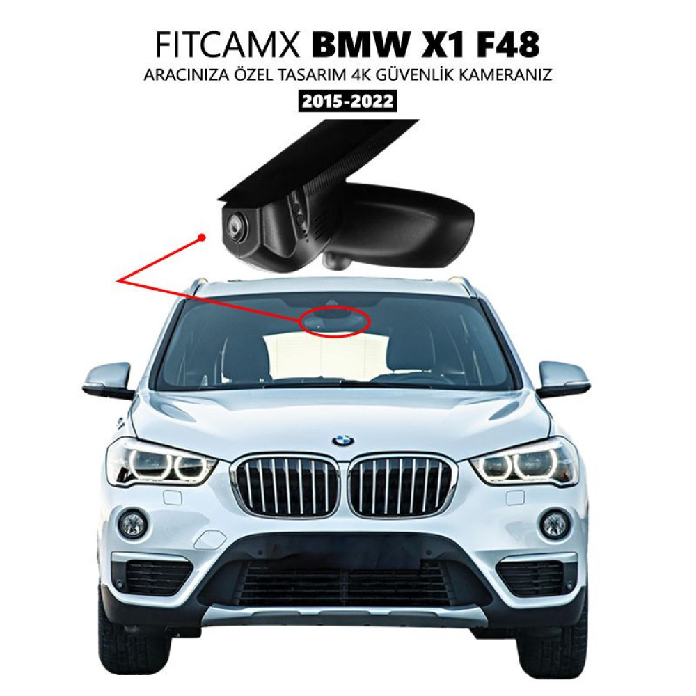 BMW X1 F48 Modele Özel 4K Araç Kamerası (2015-2022) (Model A)