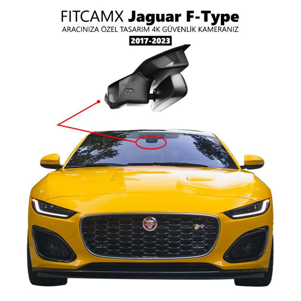 Jaguar F-Type Modele Özel 4K Araç Kamerası (2018-2023)