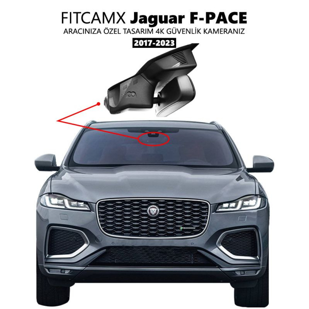 Jaguar F-Pace Modele Özel 4K Araç Kamerası (2017-2023)