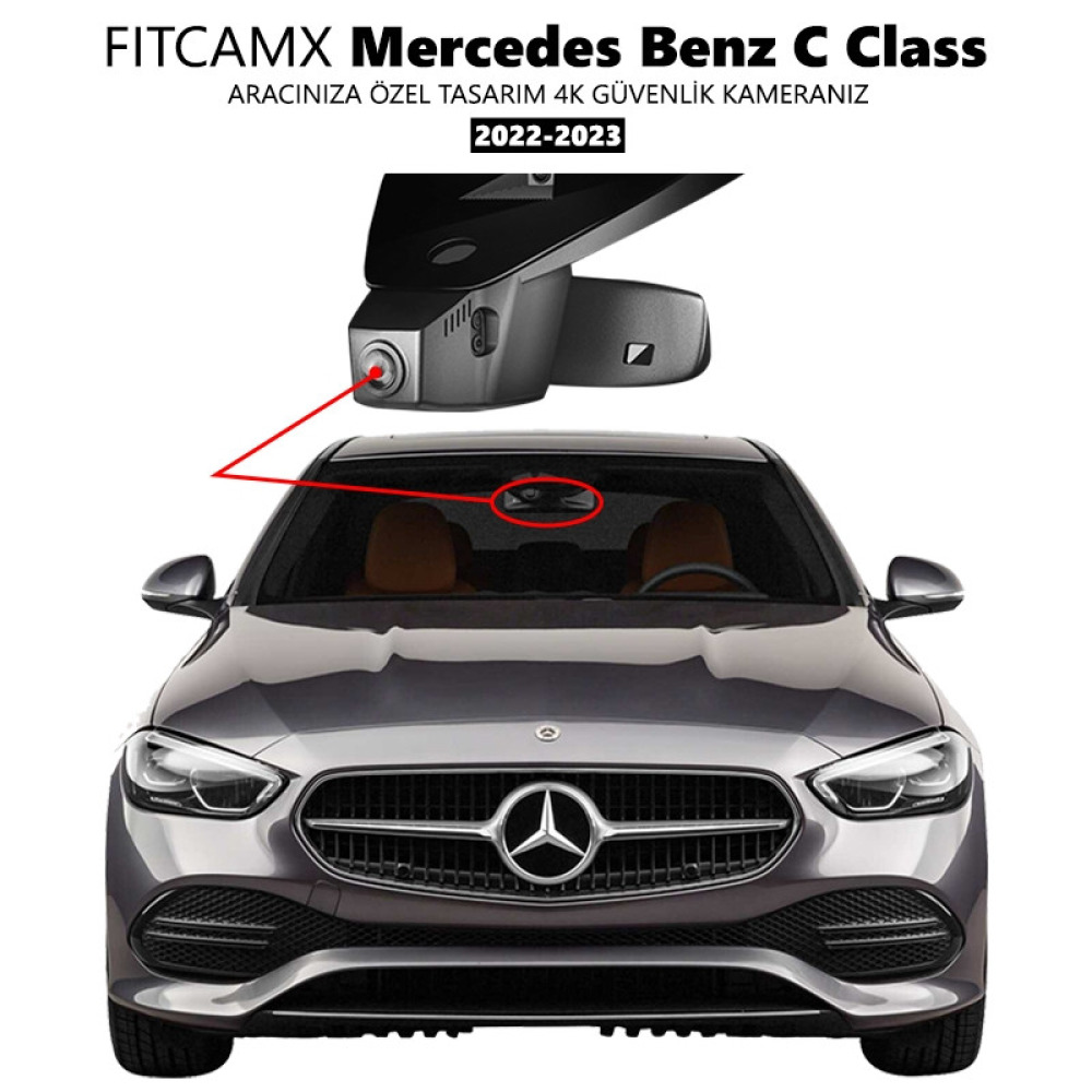 Mercedes Benz C Serisi W206 Modele Özel 4K Araç Kamerası (2022-2023)