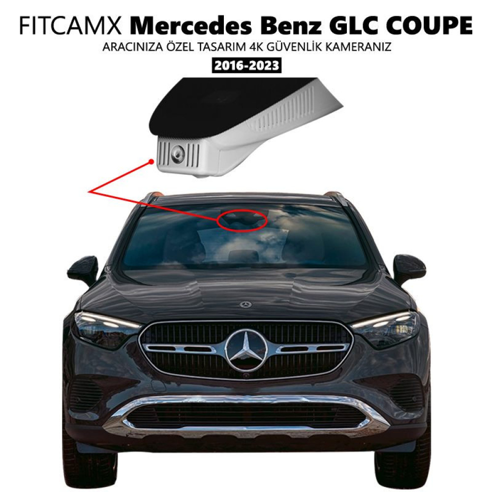 Mercedes Benz GLC Serisi Coupe Modele Özel 4K Araç Kamerası (2016-2023)