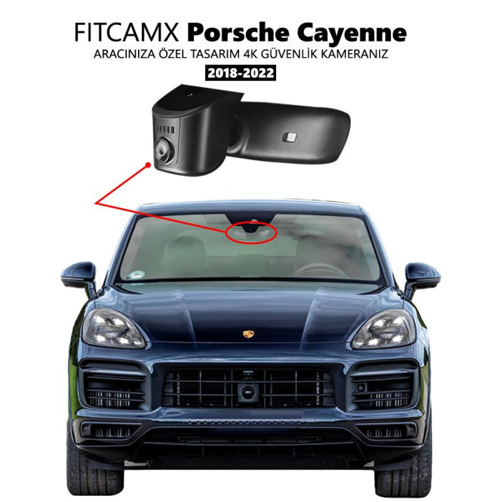 Porsche Cayenne Modele Özel 4K Araç Kamerası (2018-2023)