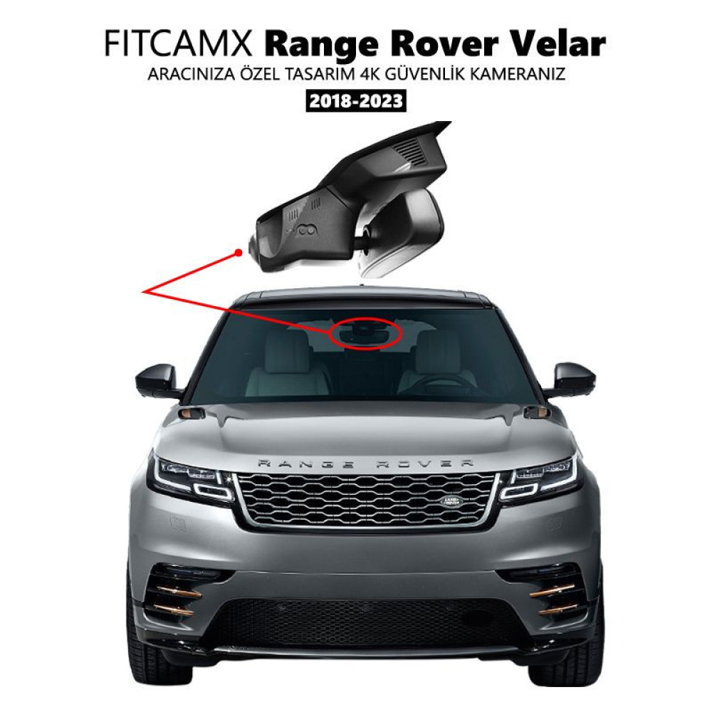 Range Rover Velar Modele Özel 4K Araç Kamerası (2018-2023)