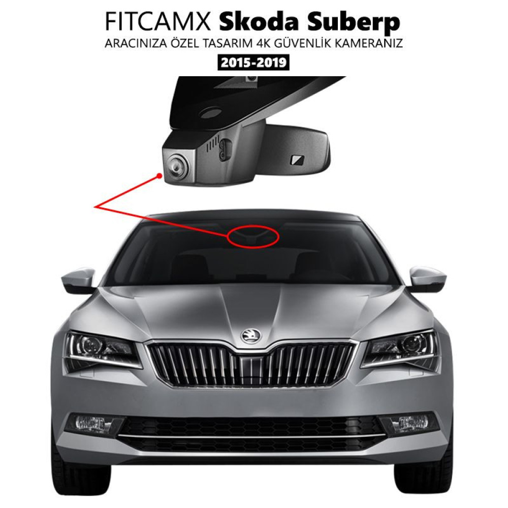 Skoda Superb Modele Özel 4K Araç Kamerası (2019-2020) (Model C)