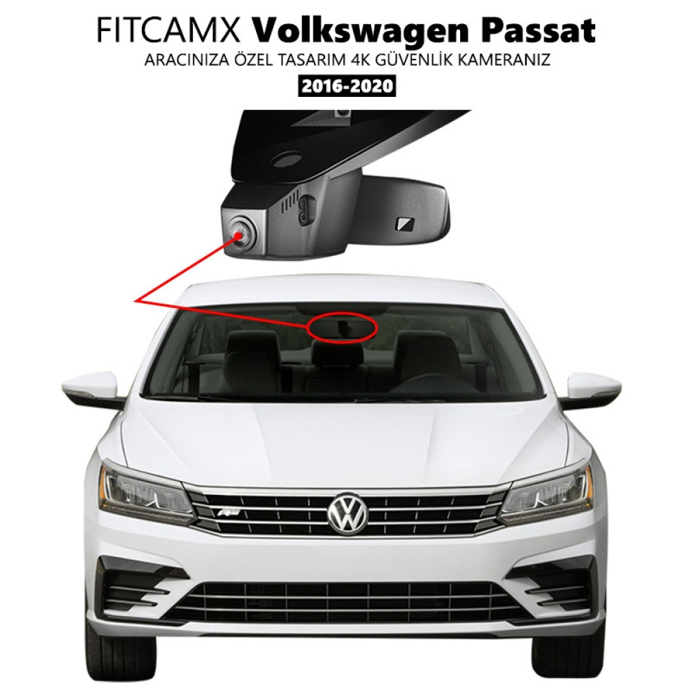 Volkswagen Passat (B8) Modele Özel 4K Araç Kamerası (2016-2020) (Model B)