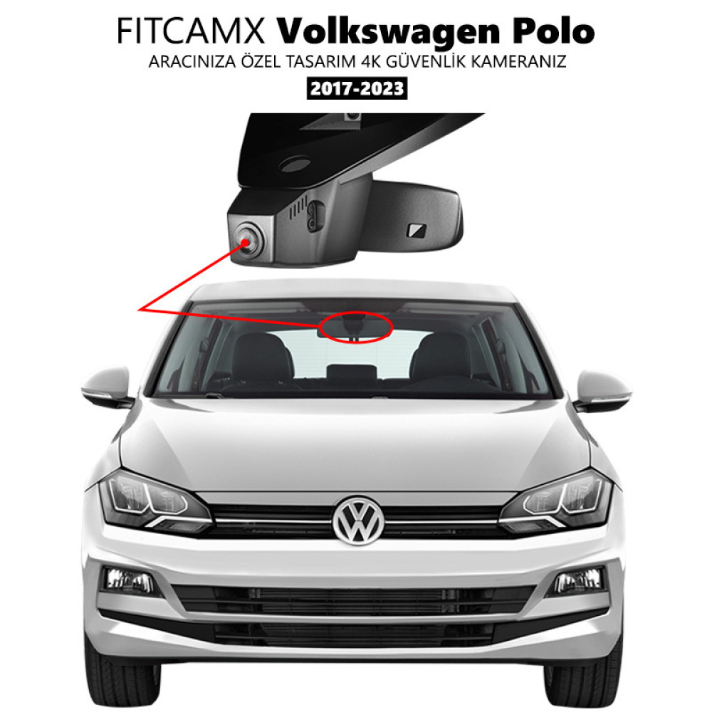 Volkswagen Polo Modele Özel 4K Araç Kamerası (2017-2023) (Model A)