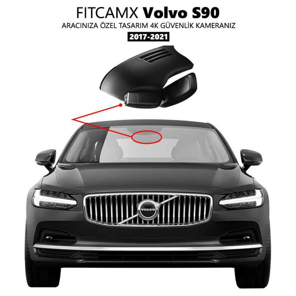 Volvo S90 Modele Özel 4K Araç Kamerası (2017-2021)