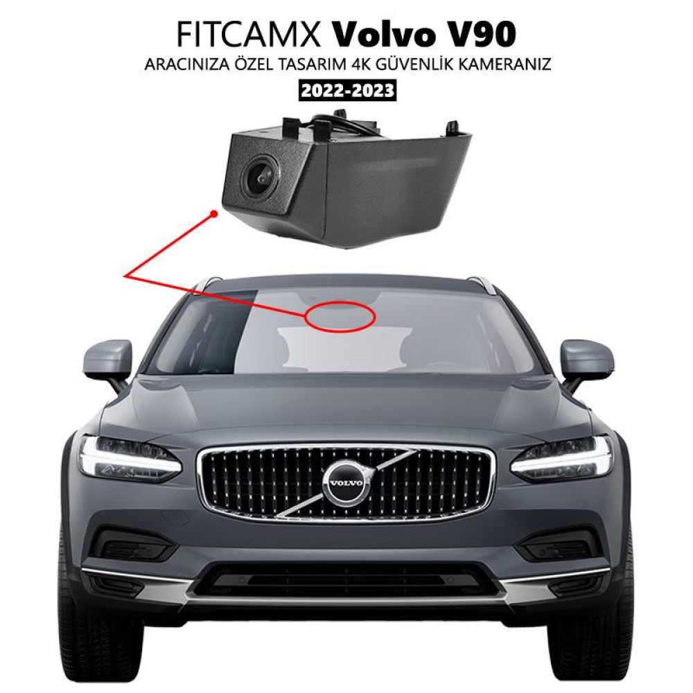 Volvo V90 Modele Özel 4K Araç Kamerası (2022-2023)