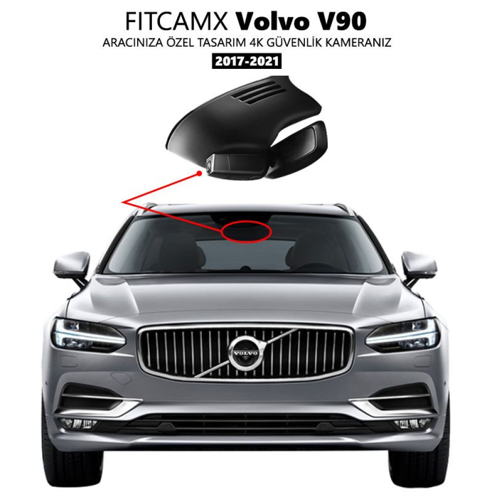 Volvo V90 Modele Özel 4K Araç Kamerası (2017-2021)