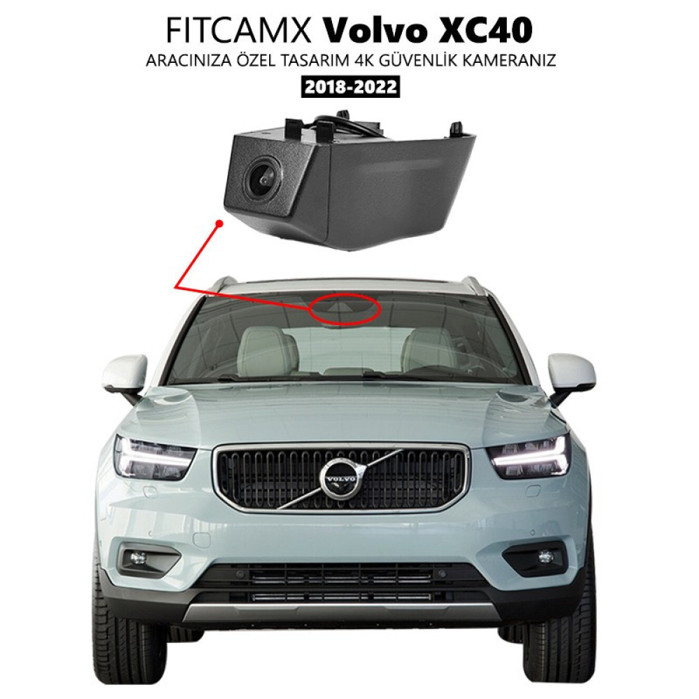 Volvo XC40 Modele Özel 4K Araç Kamerası (2018-2022) (Model A)