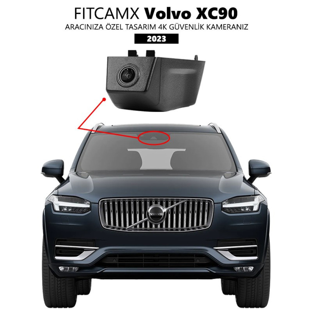 Volvo XC90 Modele Özel 4K Araç Kamerası (2023) (Model B)