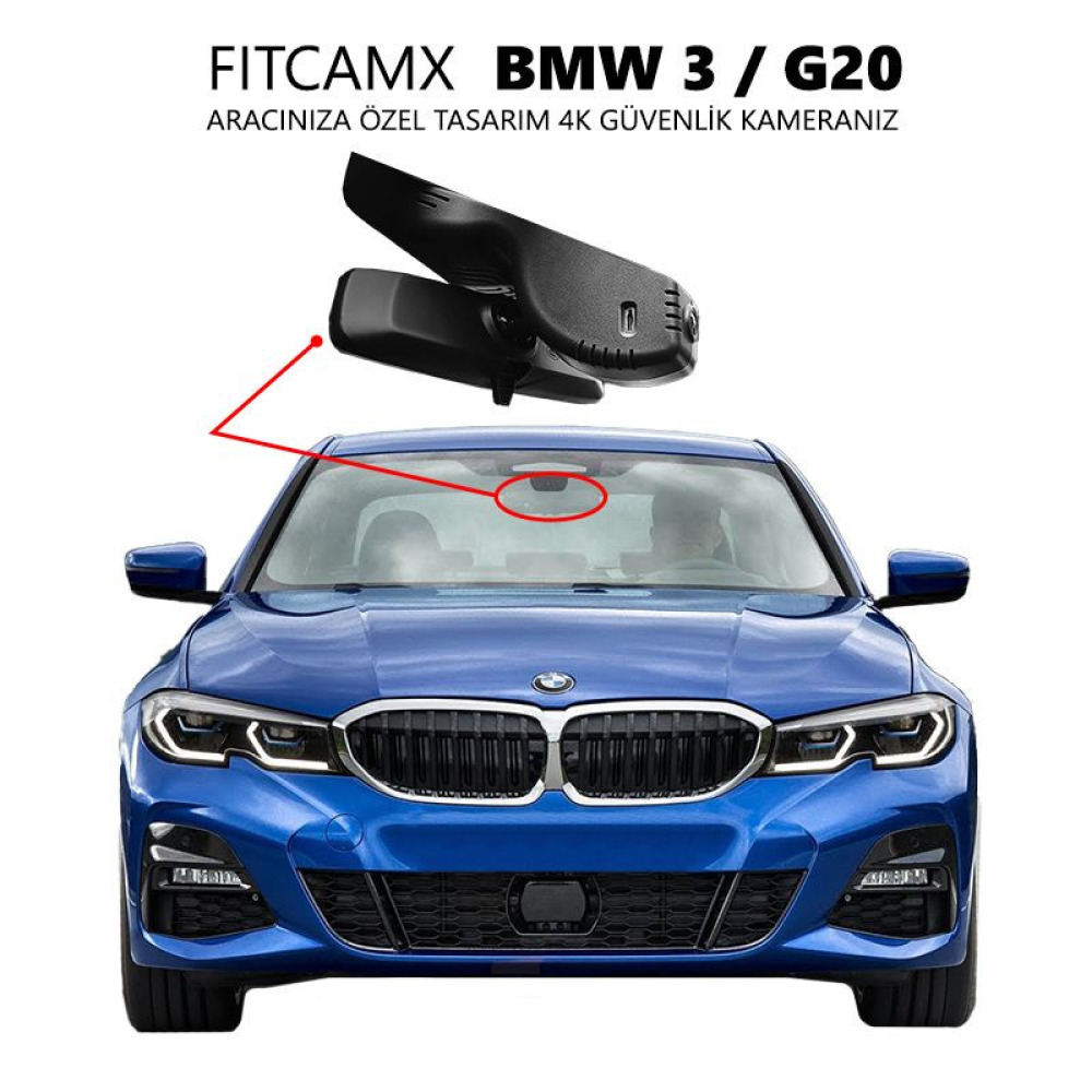 BMW 3 Serisi G Kasa Modele Özel 4K Araç Kamerası (Model C)