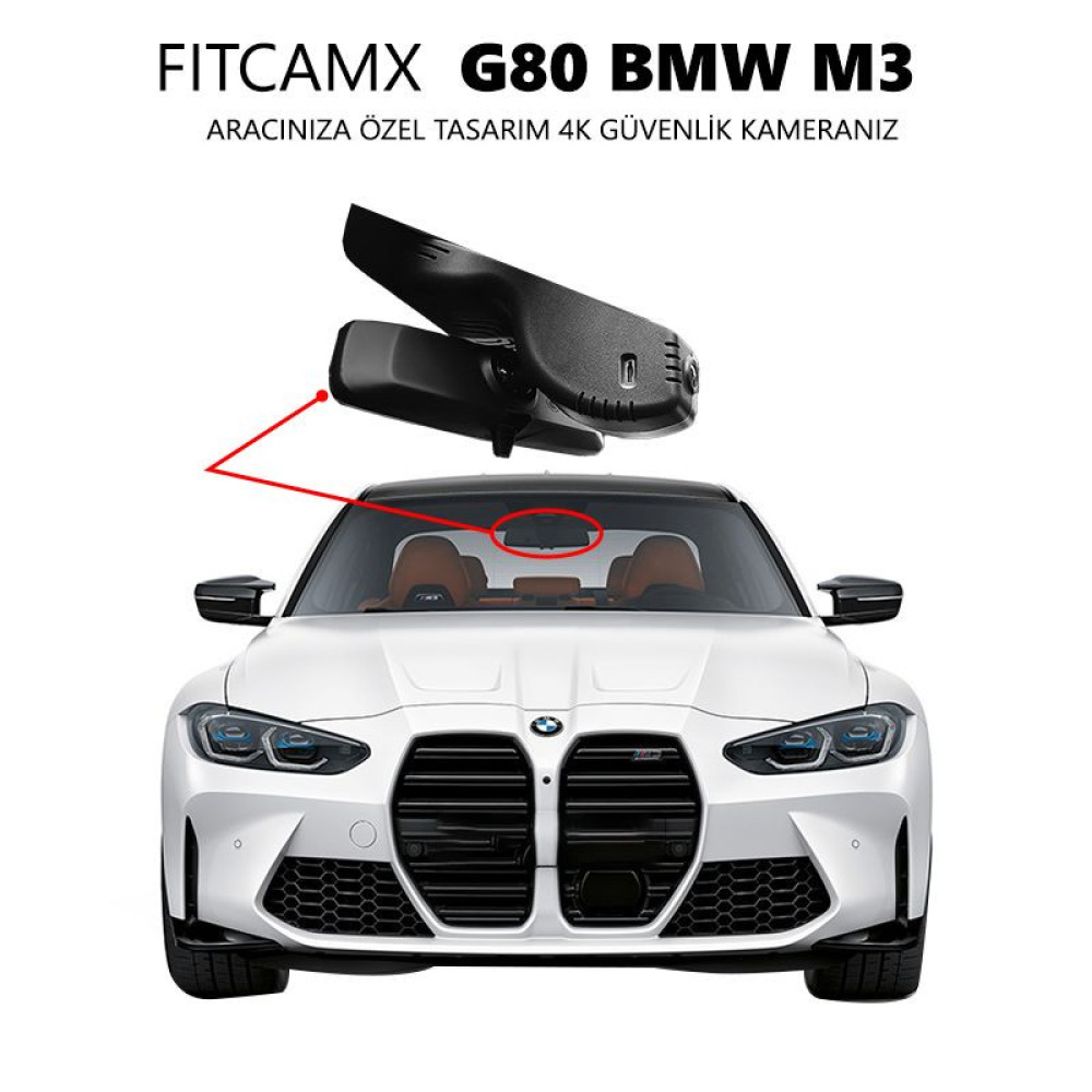 G80 BMW M3 Modele Özel 4K Araç Kamerası (Model B)