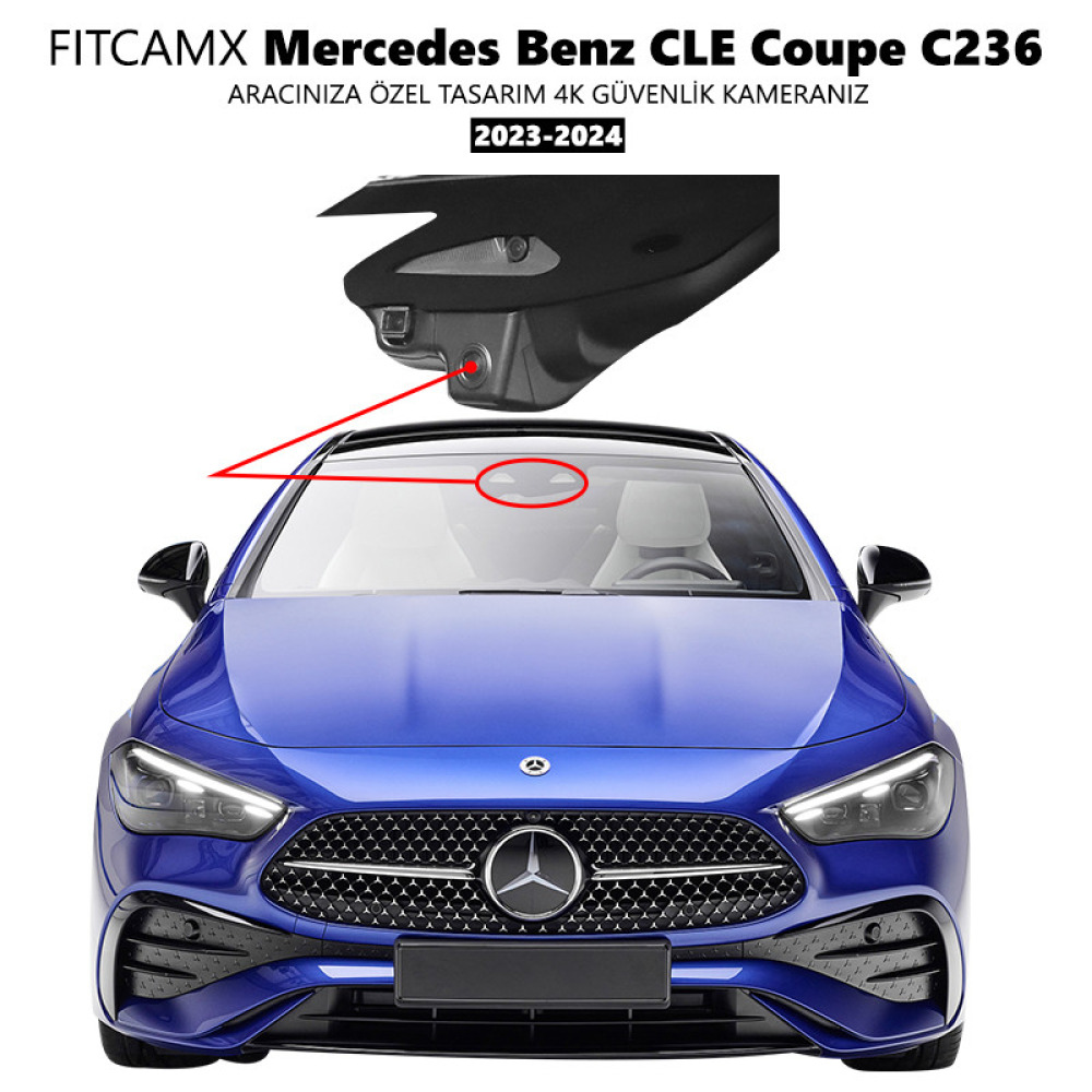 Mercedes Benz CLE (C236) Modele Özel 4K Araç Kamerası (2023-2024)