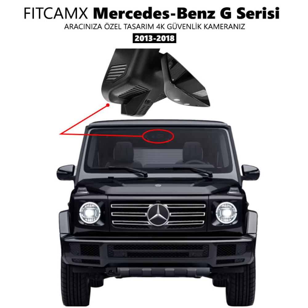 Mercedes-Benz G Serisi Modele Özel 4K Araç Kamerası (2013-2018)
