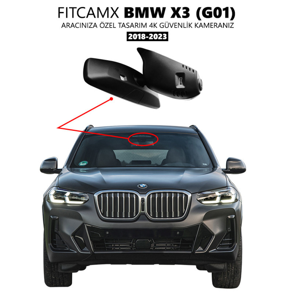 BMW X3 G01 Modele Özel 4K Araç Kamerası (2018-2023)
