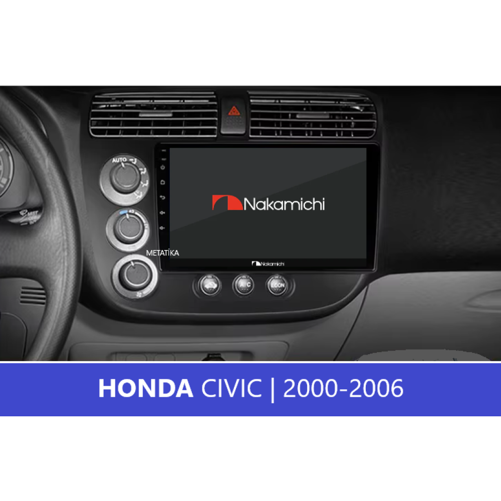 HONDA CIVIC (2000-2006) | 9 INCH | Uyumlu Android Multimedya Navigasyon Sistemi