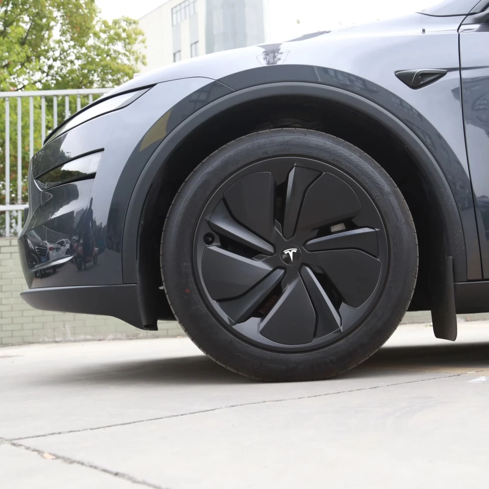 Tesla Model Y Juniper 2025 – 19 İnç Jant Kapağı V2 Mat Siyah (4’lü Set)