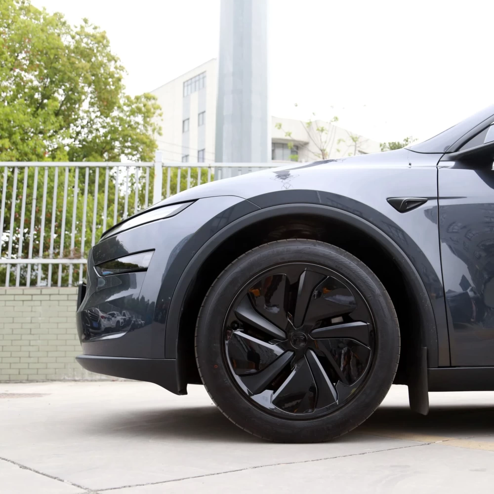 Tesla Model Y Juniper 2025 – 19 İnç Jant Kapağı V3 Parlak Siyah (4’lü Set)