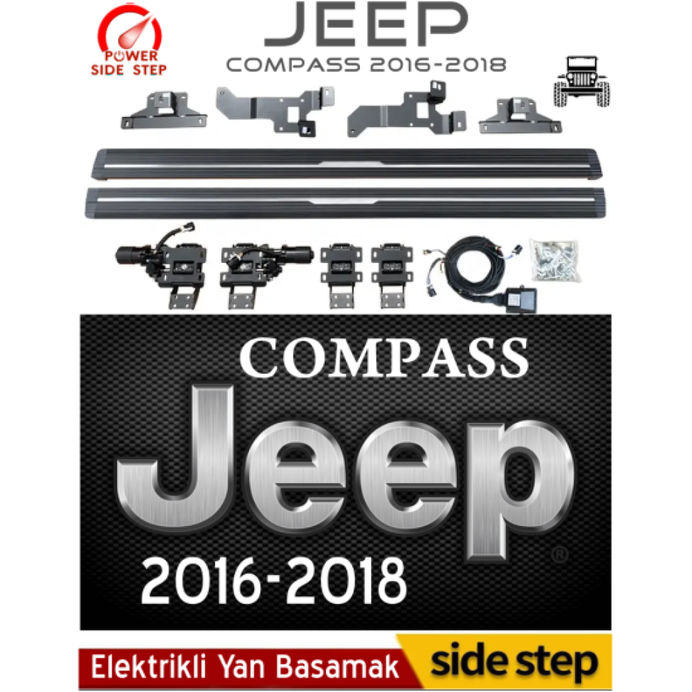Jeep Compass Elektrikli Yan Basamak 2016-2018