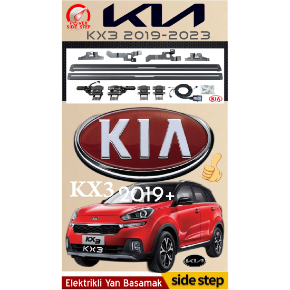 Kia KX3 Elektrikli Yan Basamak 2019-2023