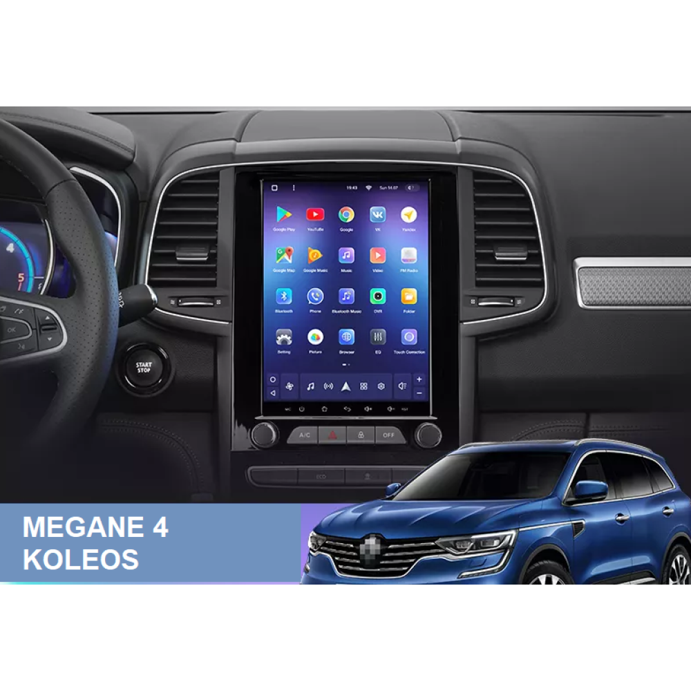 Renault Megane 4 (2016-2022) | Android Multimedya Navigasyon Sistemi