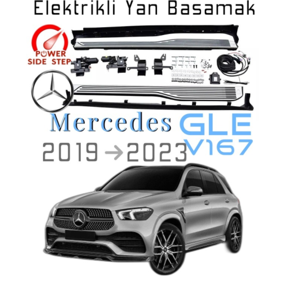 Mercedes Benz V167 GLE Maybach Dizayn Elektrikli Yan Basamak 2019+