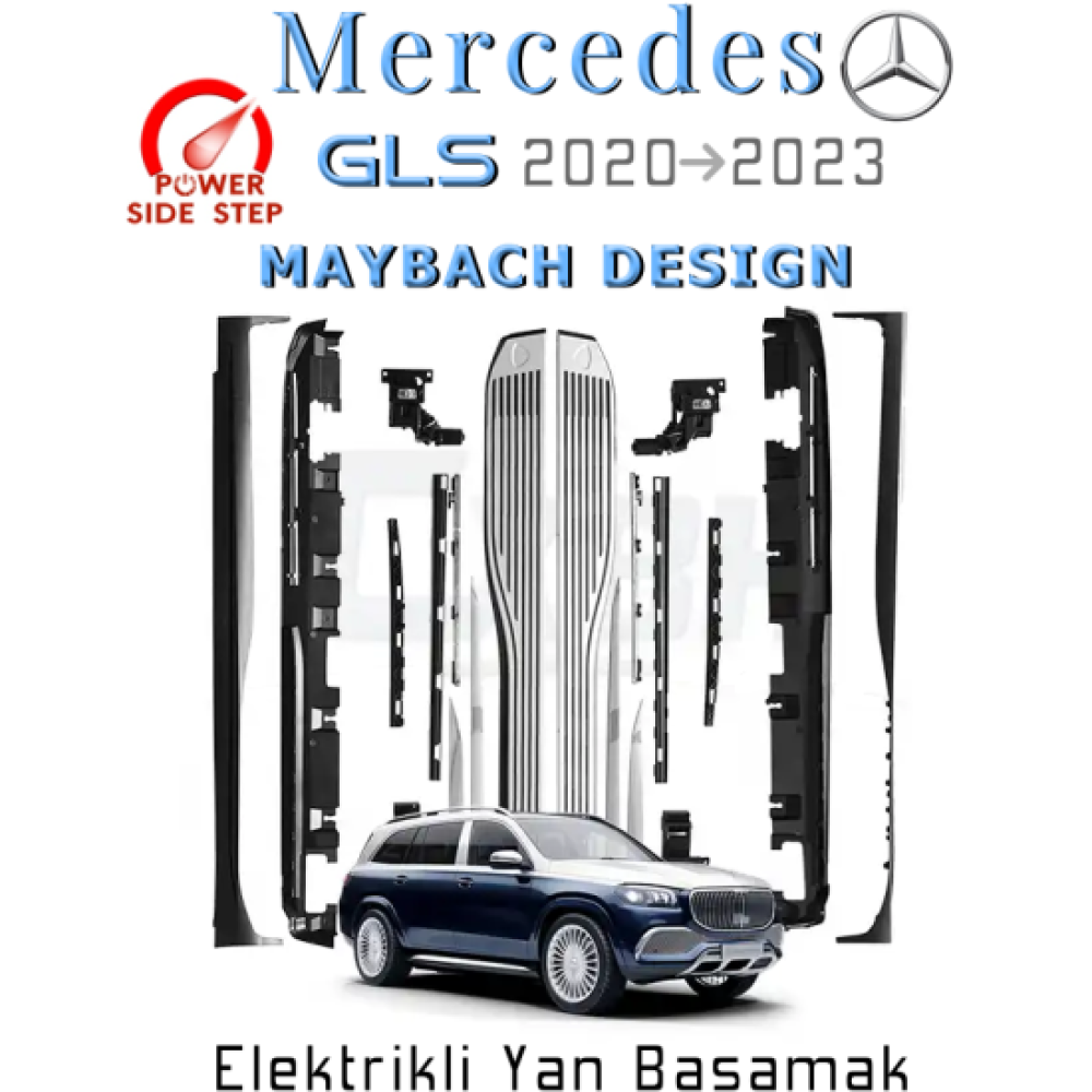 Mercedes Benz W167 GLS Maybach Dizayn Elektrikli Yan Basamak 2020+
