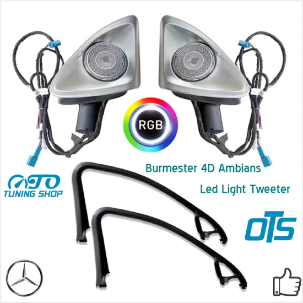 Mercedes Benz W206 C Sınıf 64 Renk 4D Ambians Led Tweeter Hoparlör