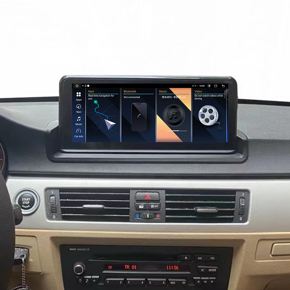 BMW 3 Serisi (2005-2006-2007-2008-2009-2010-2011-2012) E90 / E91 / E92 / E93 Kasa iDrive Sistem 10.25 İnç Android Multimedya & Navigasyon Sistemi