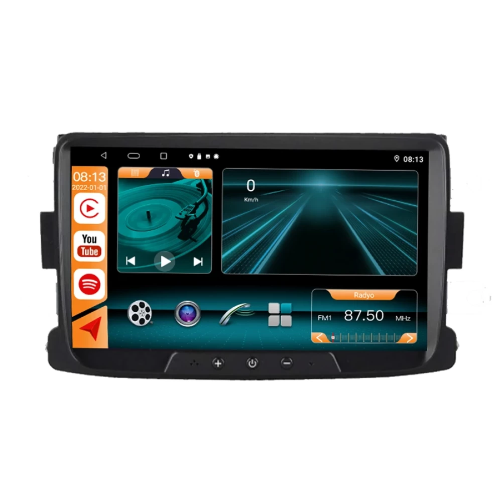 Dacia Duster (2014-2015-2016-2017-2018) 8 İnç Android Multimedya & Navigasyon Sistemi