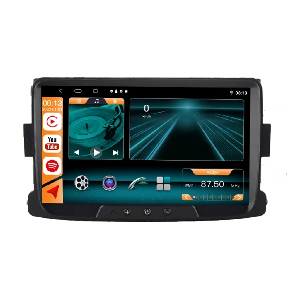 Dacia Dokker & Lodgy (2014-2015-2016-2017-2018) 9 İnç Android Multimedya & Navigasyon Sistemi