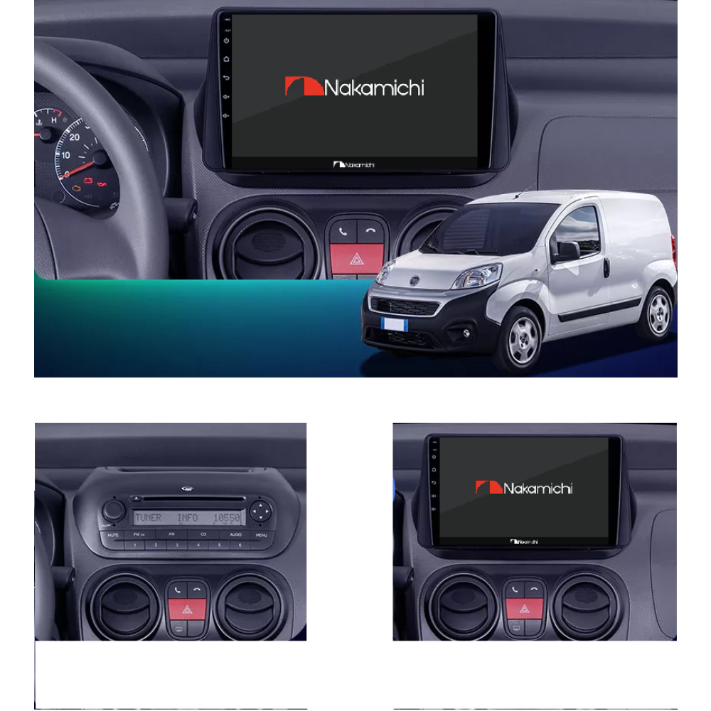 Fiat Fiorino (2008-2018) Uyumlu Android Multimedya Navigasyon Sistemi