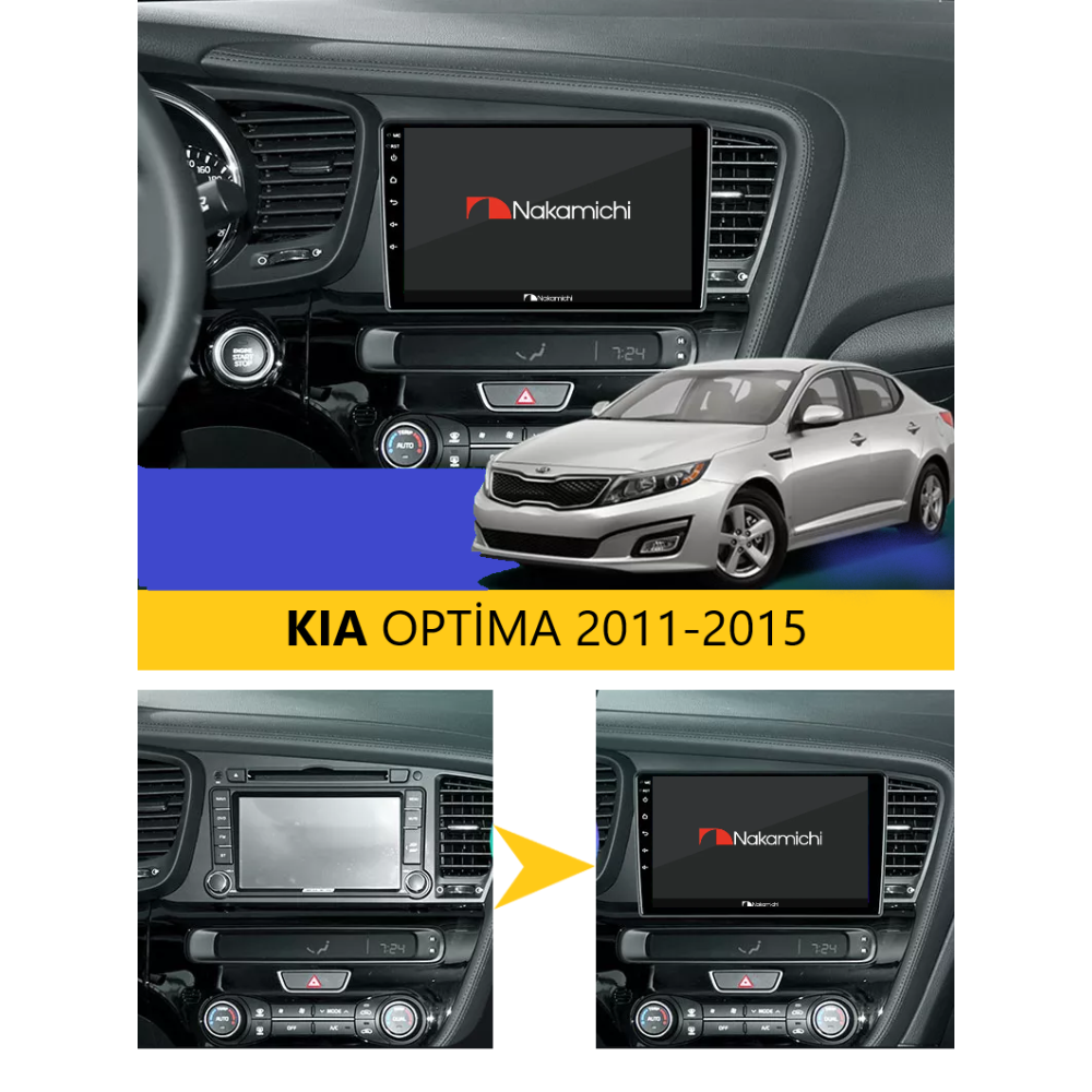 Kia Optima (2011-2015) | Android Multimedya Navigasyon Sistemi (2GB RAM / 32GB ROM)