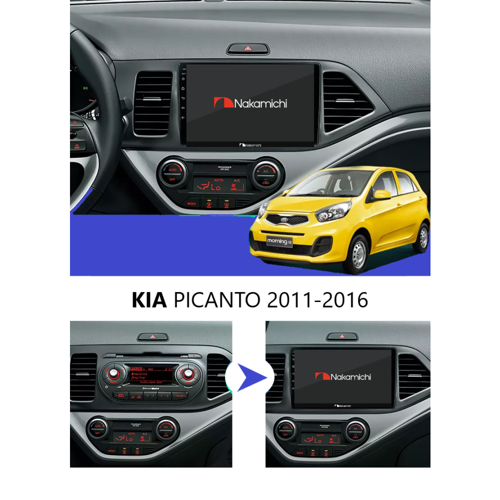 Kia Picanto (2011-2016) | Android Multimedya Navigasyon Sistemi