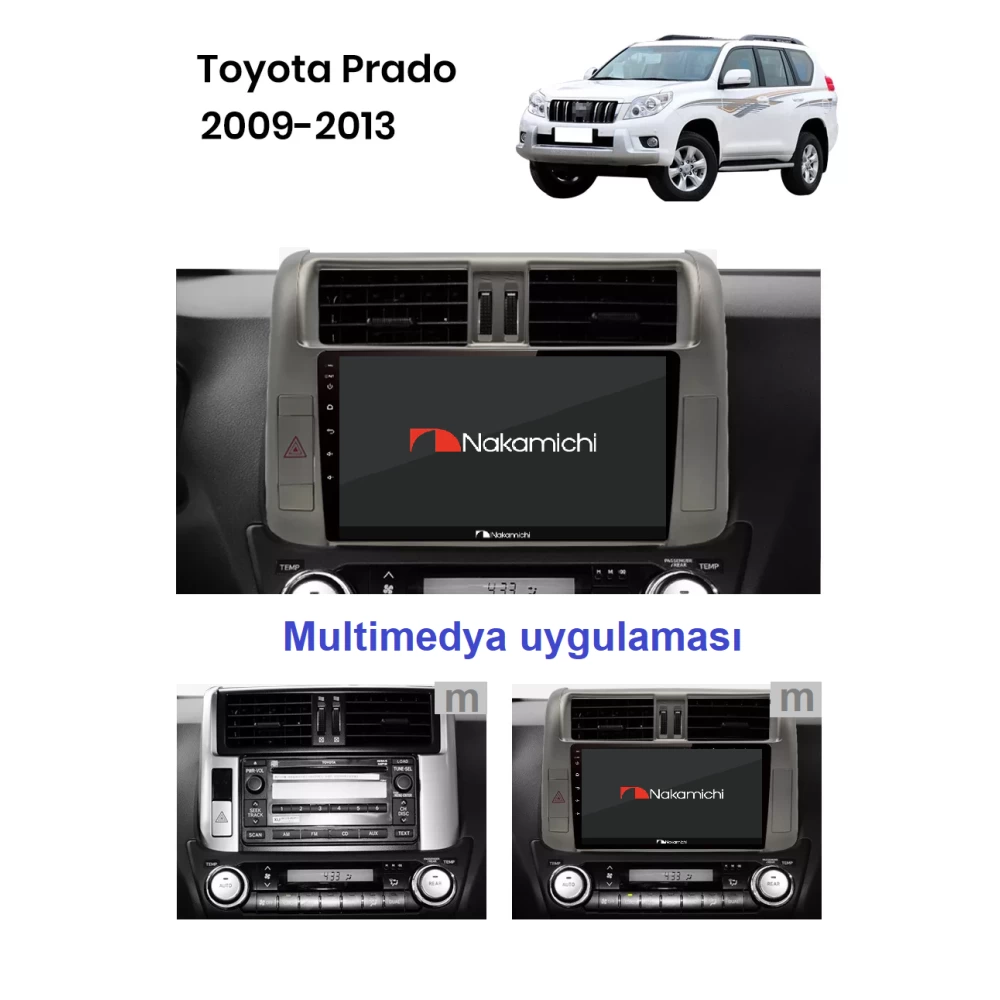 Toyota Prado (2009-2013) | Android Multimedya Navigasyon Sistemi