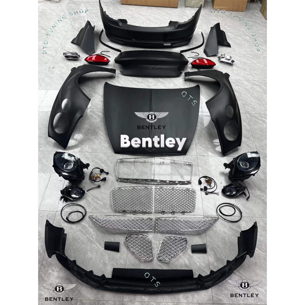 BENTLEY CONTINENTAL GT 2003-2018 Conversion Body Kit için Upgrade GT III 2018-2024 Facelift Yükseltme Kiti