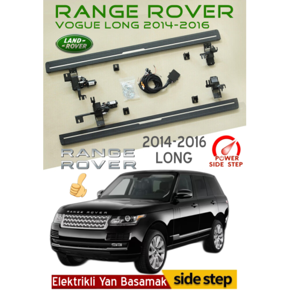 Range Rover Vogue Long Elektrikli Yan Basamak 2014-2016
